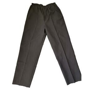 Z Studio Classics Elastic Waist Missy Pants Size LG Black